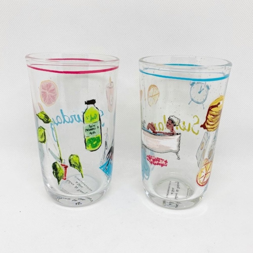 Anthropologie Saturday Sunday Weekend Juice Glass - Picture 5 of 8